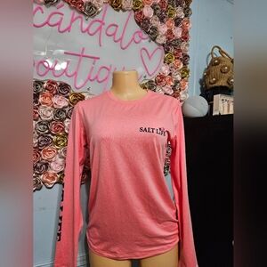 Salt Life Women's Long Sleeve Tee - Coral Pink